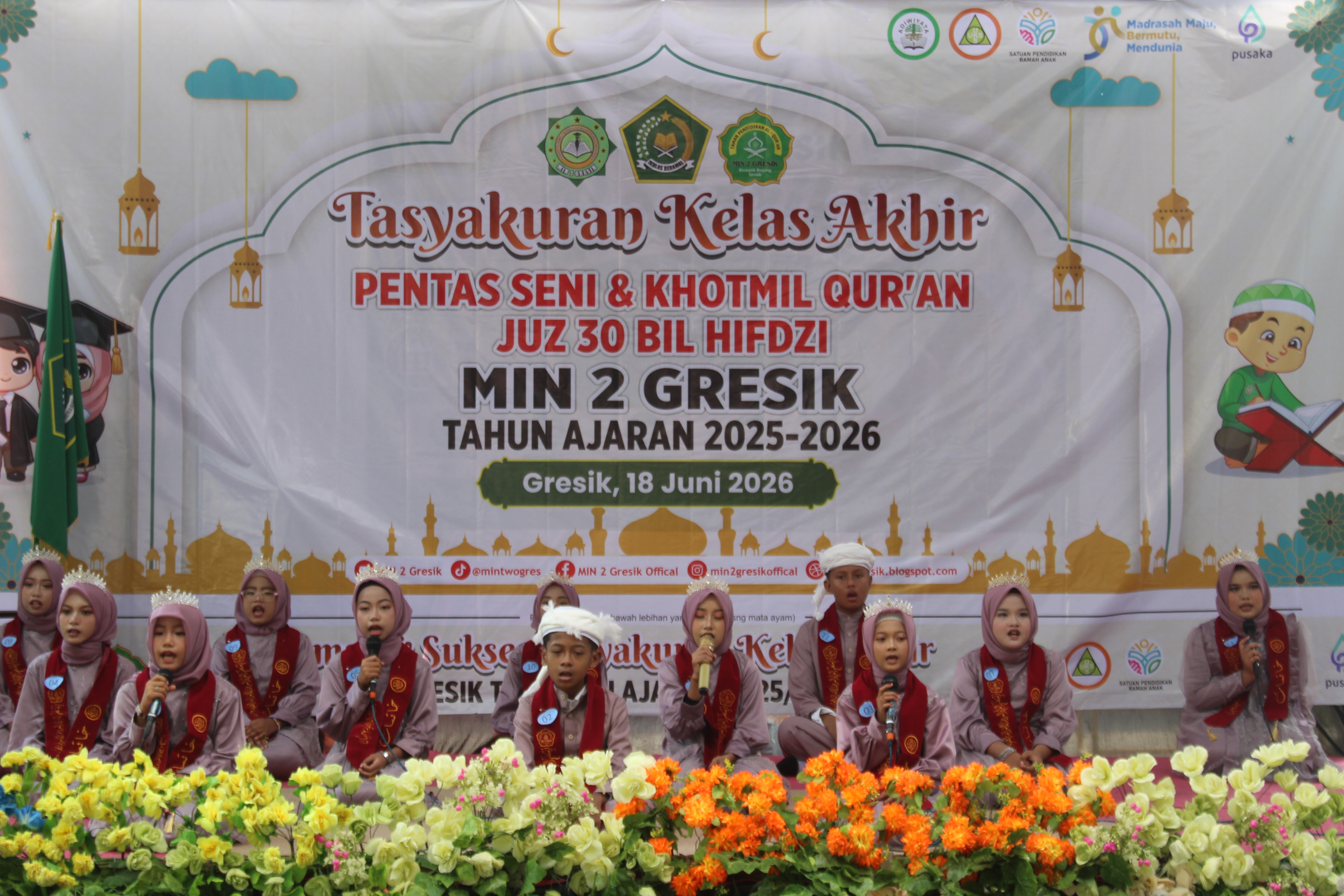 Tasyakuran MIN 2 Gresik, Kepala Kemenag Gresik Tegaskan Komitmen Lahirkan Generasi Emas yang Berakhlak dan Kreatif 
